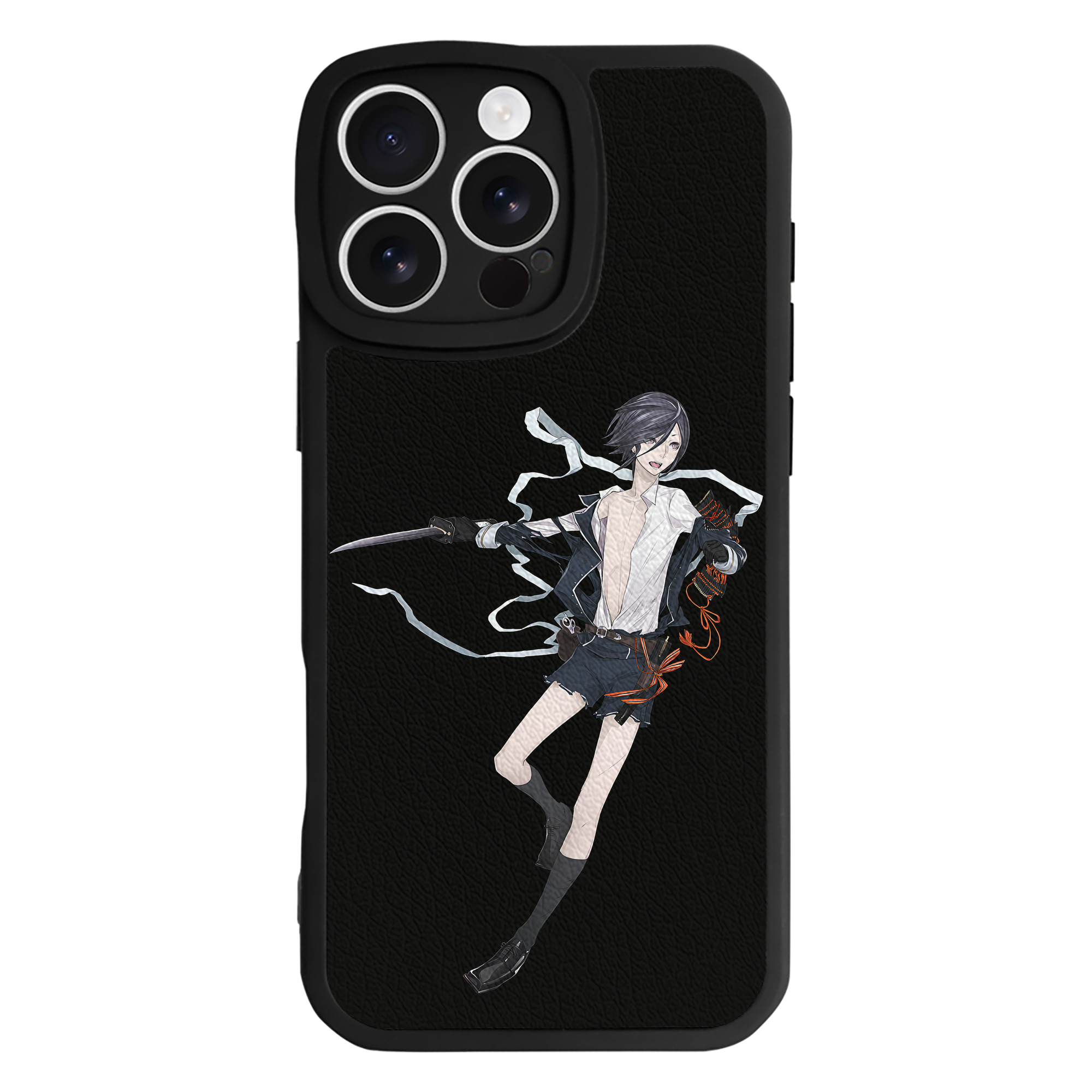 （画像用） 刀剣乱舞 Touken Ranbu 【iPhone 16シリーズ対応】シリコンスマホケース（レザー調） 材質：シリコン